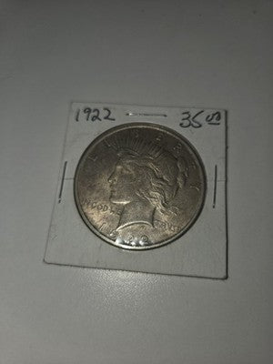 1922 US Peace Silver Dollar Coin Authentic Circulated Philadelphia