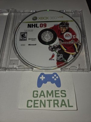 NHL 09 (Microsoft Xbox 360, 2008) DISC ONLY