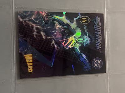1996 DC Comics Wizard Superman Promo #14 Chromium Card