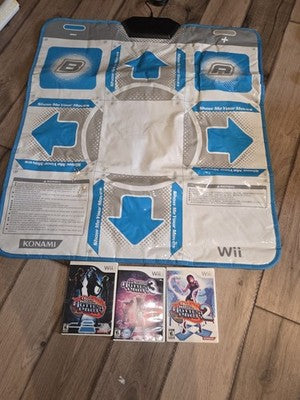 Wii Dance Dance Revolution Hottest Party 1, 2, 3 With Mat