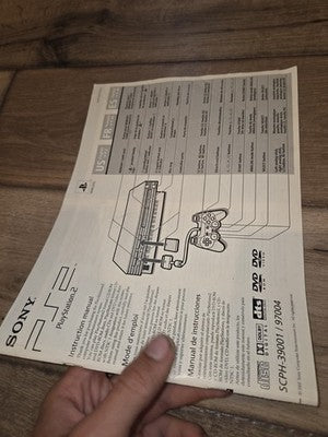 Playstation 2 Console Instruction Manual Insert SCPH-39001 only