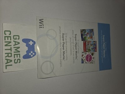 Super Paper Mario (Wii, 2007) CLUB NINTENDO INSERT ONLY