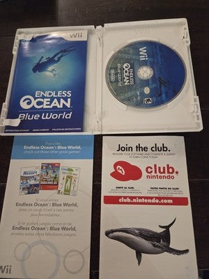 Endless Ocean: Blue World (Nintendo Wii, 2010) CIB COMPLETE