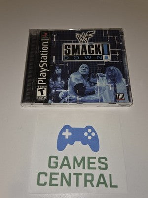 WWF SmackDown (Sony PlayStation 1 PS1, 2000) BLACK LABEL CIB COMPLETE