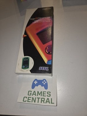 Official Sega Dreamcast Clear Green VMU Memory Card HKT-7000 Box Only