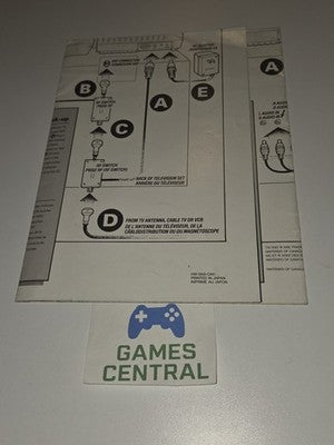 HW-SNS-CAN Super Nintendo Console Insert Quick Start SNES