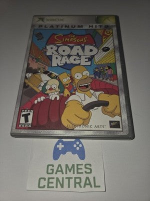 The Simpsons Road Rage (Xbox, 2001) CASE + MANUAL ONLY