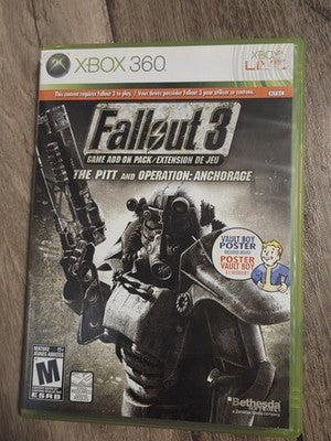 Fallout 3 Add-on The Pitt and Operation: Anchorage (Xbox 360, 2009) CIB COMPLETE