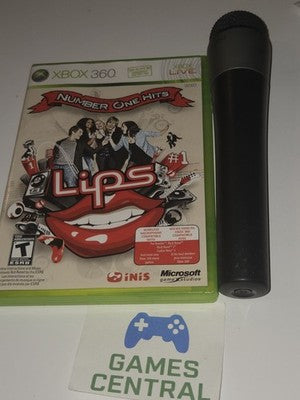 Xbox 360 Lips Game With Wireless Microphone