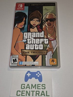 Grand Theft Auto: The Trilogy: Definitive Edition (Nintendo Switch, 2022) CIB
