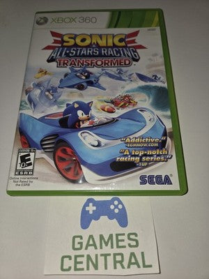 Sonic & All-Stars Racing Transformed (Microsoft Xbox 360, 2012) NO MANUAL