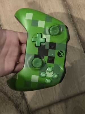 Minecraft Creeper Wireless Controller Xbox Green Special L3 WONT CLICK