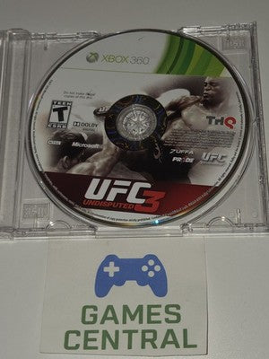 UFC Undisputed 3 (Microsoft Xbox 360, 2012) DISC ONLY