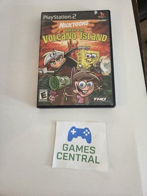 Nicktoons Battle for Volcano Island (Playstation 2, 2006) NO MANUAL