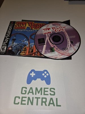 Sim Theme Park (Sony Playstation 1 PS1, 1999) NO BACK ARTWORK