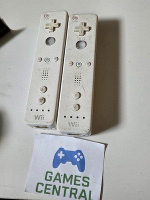Wii Remote Controller RVL-003 2 Lot OEM White Nintendo For Parts/Repair