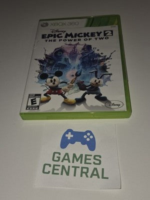 Epic Mickey 2: The Power of Two (Microsoft Xbox 360, 2012) NO MANUAL