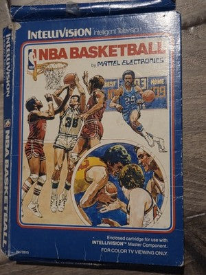 NBA Basketball (Mattel Intellivision, 1980) CIB COMPLETE
