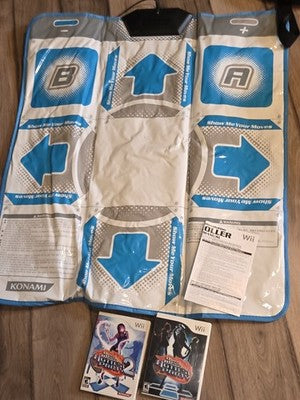 Wii Dance Dance Revolution Hottest Party 1, 2 With Mat