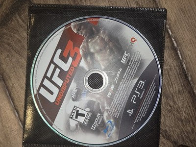 UFC Undisputed 3 (Sony PlayStation 3, PS3, 2012) DISC ONLY