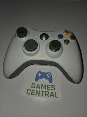 Microsoft Xbox 360 Official Wireless White Controller