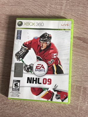NHL 09 (Microsoft Xbox 360, 2008) NO MANUAL