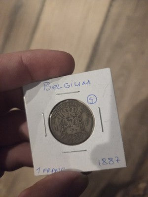 1887 Belgium Silver 1 Franc