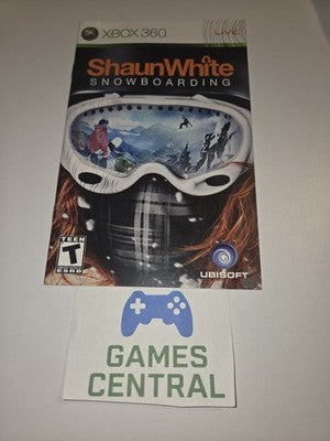 Shaun White Snowboarding (Xbox 360, 2008) MANUAL ONLY