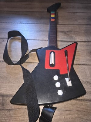 PS2 Guitar Hero Nyko Front Man Wireless Guitar No Dongle Tested