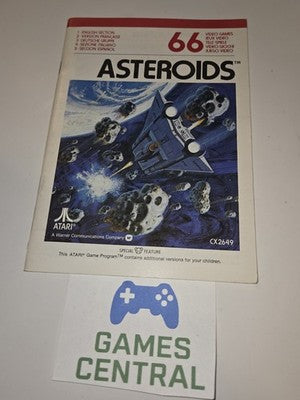 ¤ Asteroids 66 CX2649 ¤ Atari 2600 Instruction Manual Only