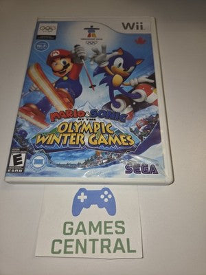 Mario and Sonic at the Olympic Winter Games (Wii, 2009) CASE + MANUAL ONLY