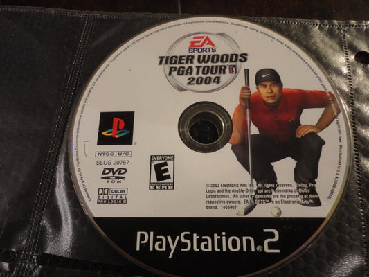 Tiger Woods PGA Tour 2004 (Sony PlayStation 2, 2003) DISC ONLY