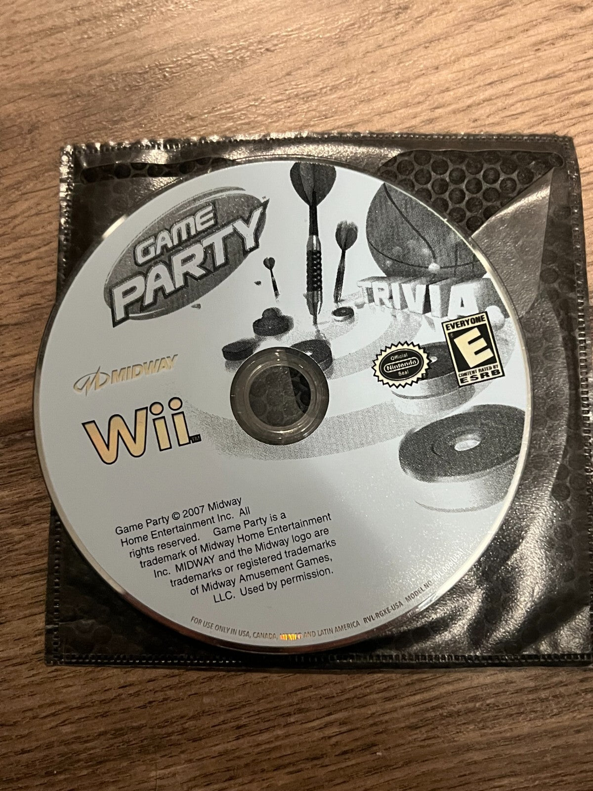Game Party (Nintendo Wii, 2007) DISC ONLY