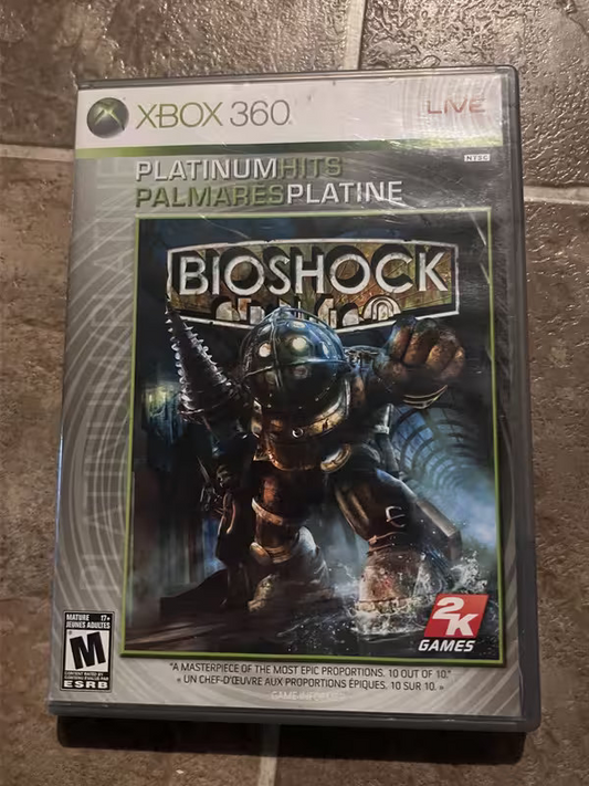 BioShock: Platinum Hits (Microsoft Xbox 360, 2007) NO MANUAL