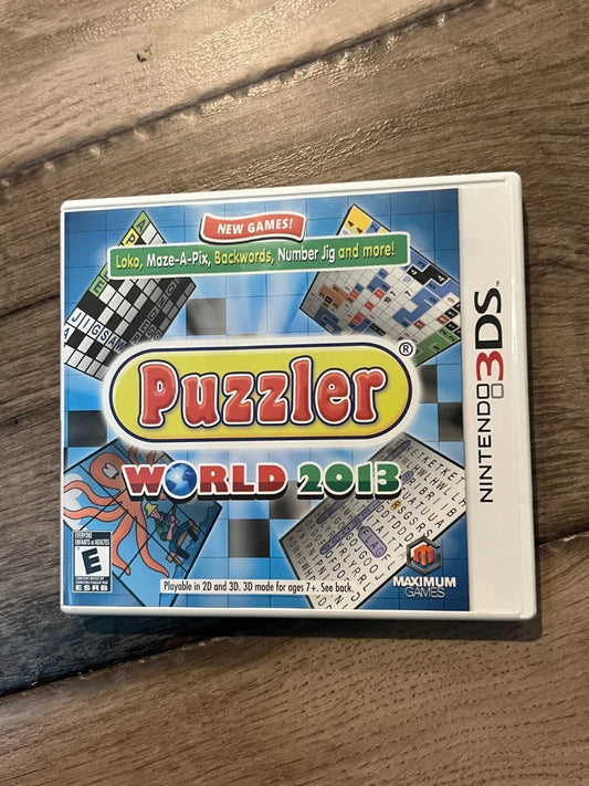 Puzzler World 2013 (Nintendo 3DS, 2013) CIB