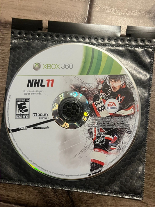 NHL 11 (Microsoft Xbox 360, 2010) DISC ONLY
