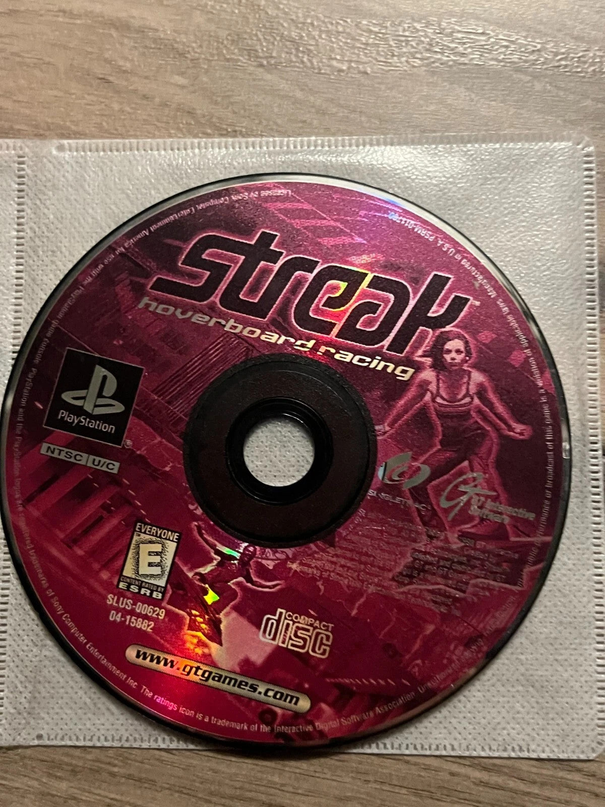Streak: Hoverboard Racing (Sony PlayStation 1, 1998) DISC ONLY