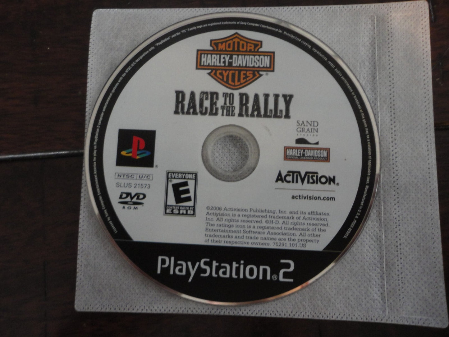 Harley-Davidson Motorcycles: Race to the Rally (PlayStation 2, 2006) DISC ONLY