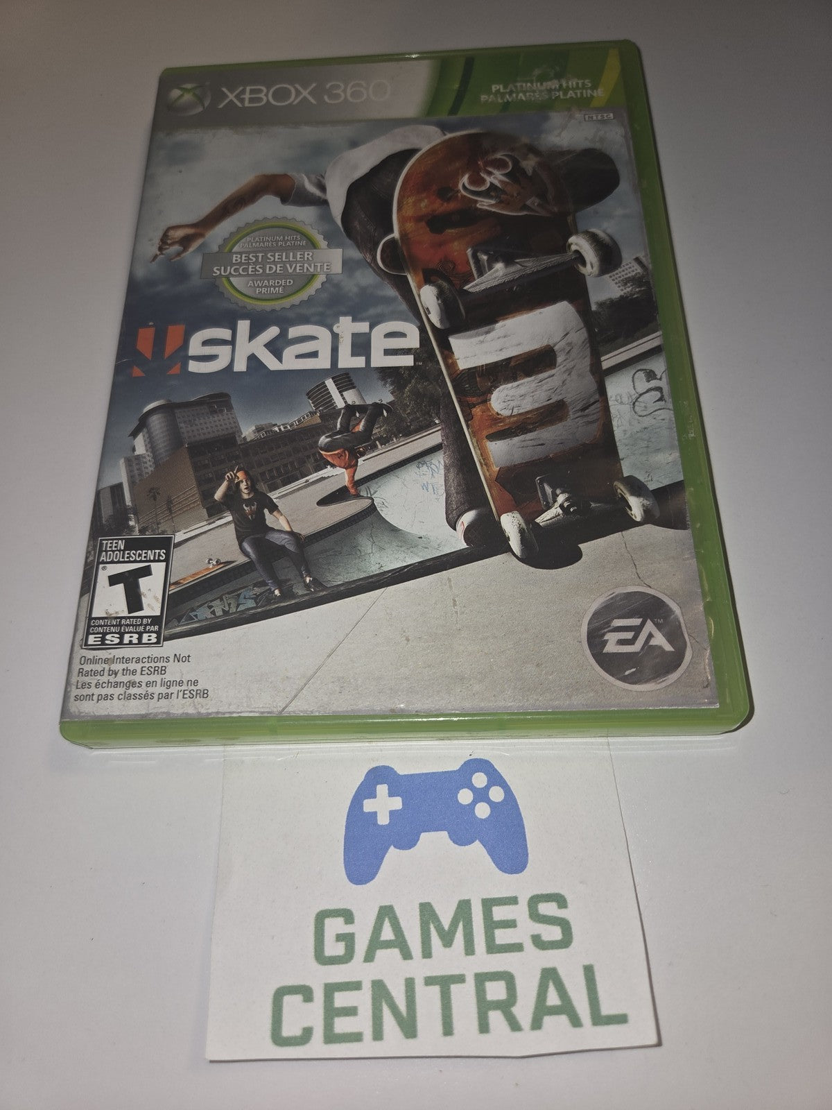 Skate 3 Platinum Hits (Microsoft Xbox 360, 2011) ARTWORK ONLY
