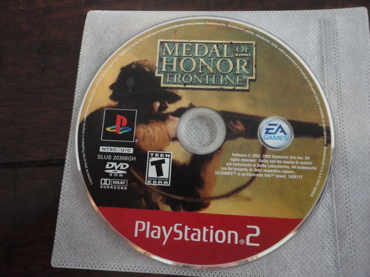 Medal of Honor: Frontline {Greatest Hits} (Sony PlayStation 2, 2002) DISC ONLY