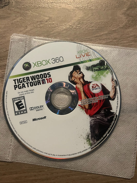 Tiger Woods PGA Tour 10 (Microsoft Xbox 360, 2009) DISC ONLY