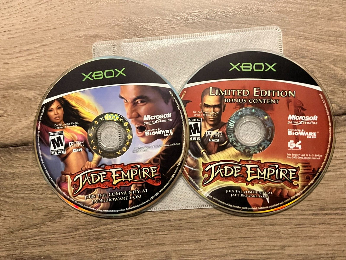Jade Empire: Limited Edition (Microsoft Xbox, 2005) DISCS ONLY
