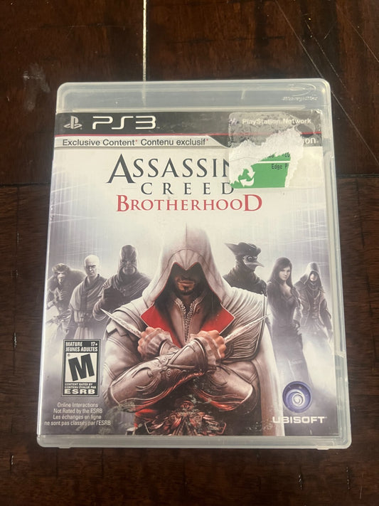 Assassin's Creed: Brotherhood (Sony PlayStation 3, 2010) CIB