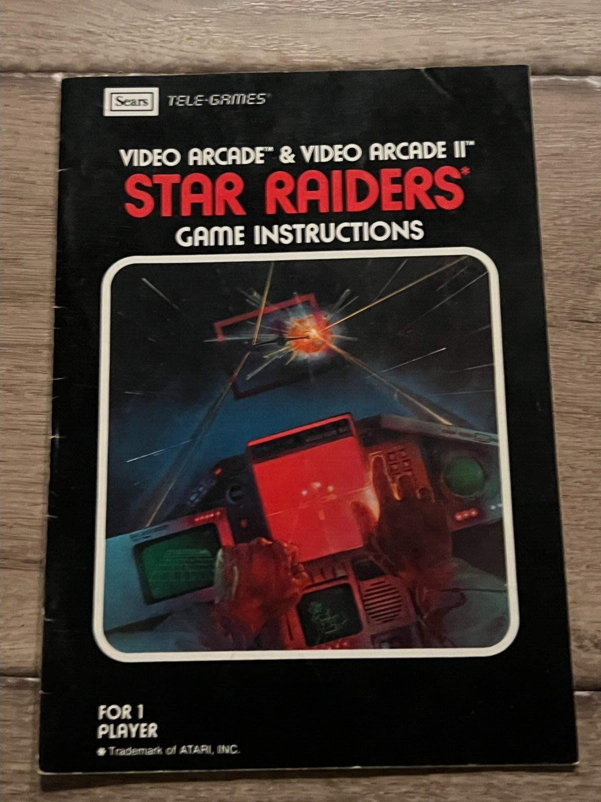 Star Raiders: Telegames (Atari 2600, 1982) MANUAL ONLY