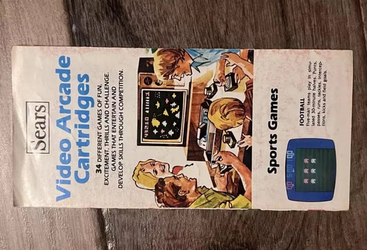 Vintage Sears Atari 2600 Video Arcade Cartridges Catalog Pamphlet Brochure