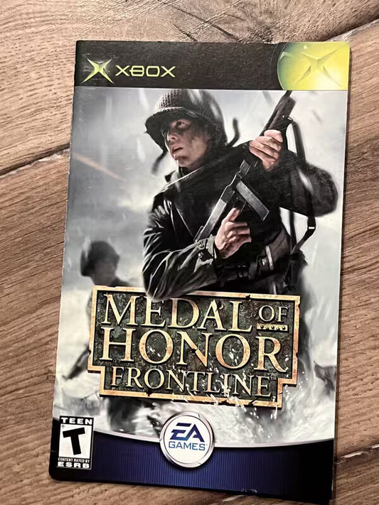 Medal of Honor: Frontline (Microsoft Xbox, 2002) MANUAL ONLY