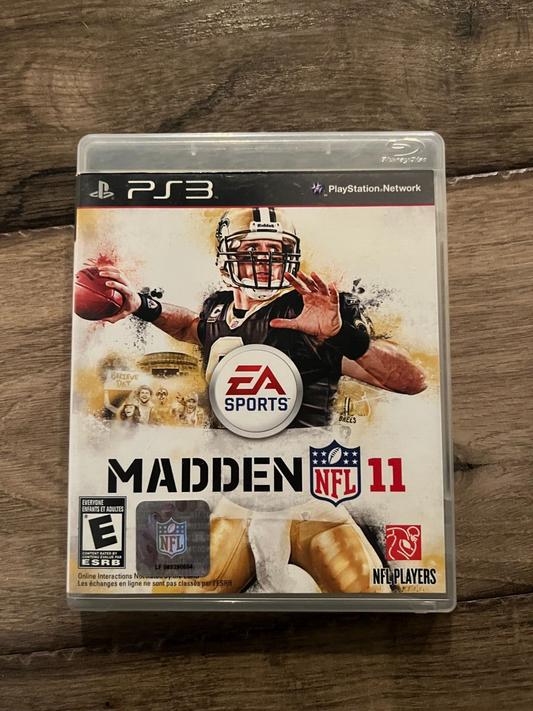 Madden NFL 11 (Sony PlayStation 3, 2010) NO MANUAL