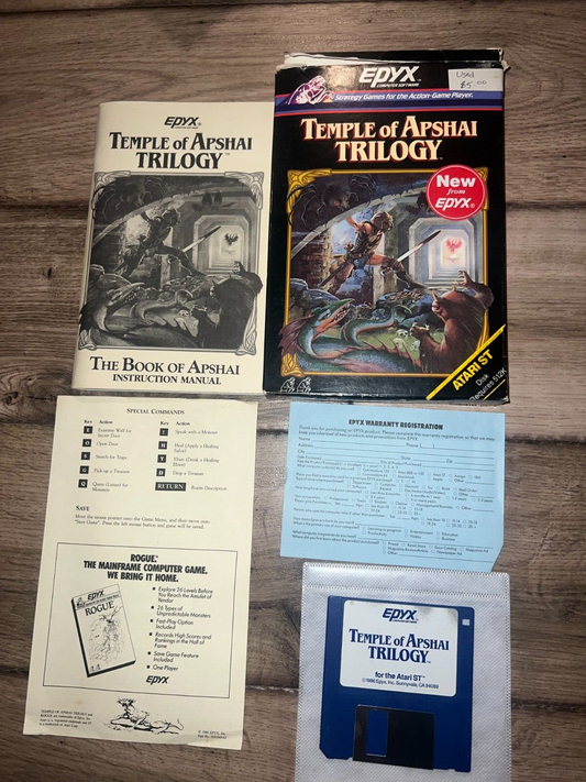 Temple of Apshai Trilogy (Atari ST, 1986) CIB