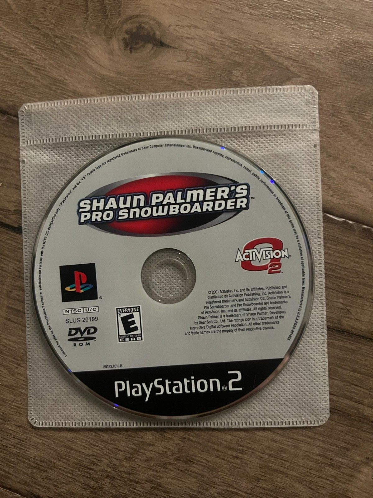 Shaun Palmer's Pro Snowboarder (Sony PlayStation 2, 2001) DISC ONLY