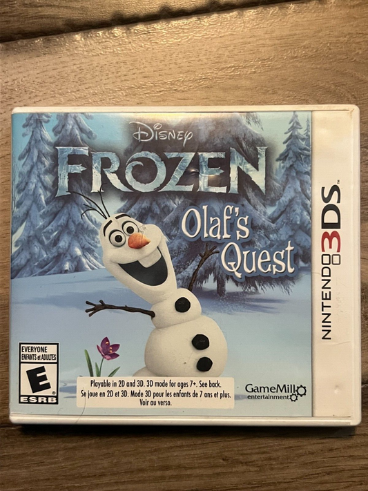 Disney Frozen: Olaf's Quest (Nintendo 3DS, 2013) CIB